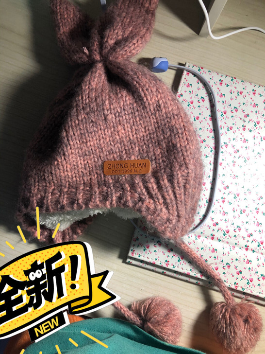 套头帽渔夫帽毛绒帽 全新