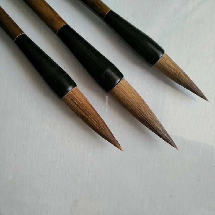 全新纯狼毫！纯狼毫提斗笔三只毛笔套装