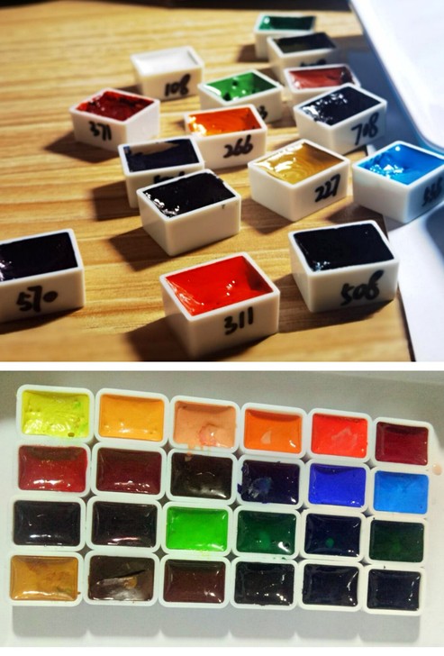 【风景色】进口荷兰梵高40色 24色透明水...