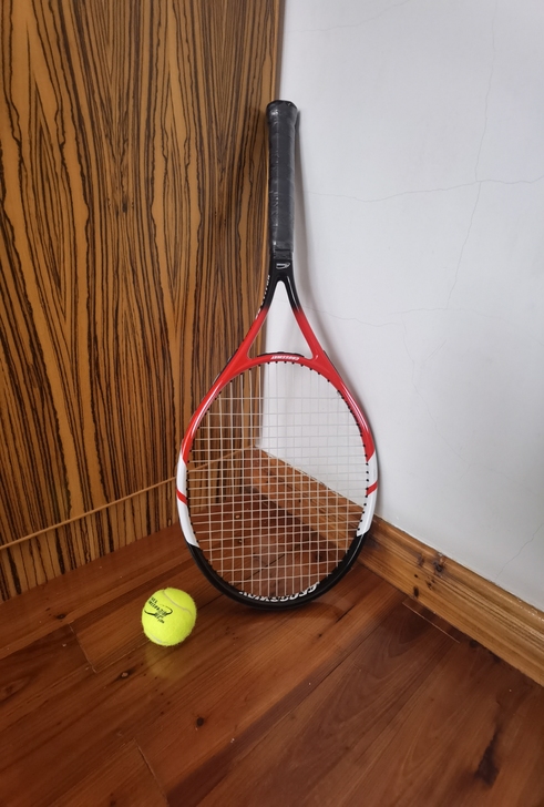 网球拍加一粒网球 附带球拍包