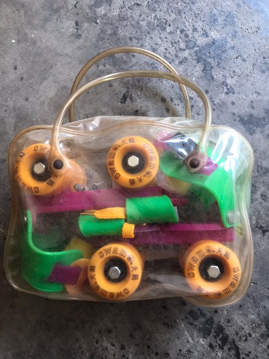 天鹅牌儿童旱冰鞋 20-23cm 绝版老物