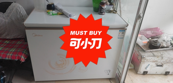 美的(Midea)301升 商用卧式大冷冻...