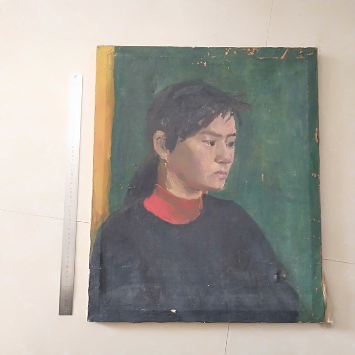 油画。纯手绘名家作品。大小见图片50厘米直尺