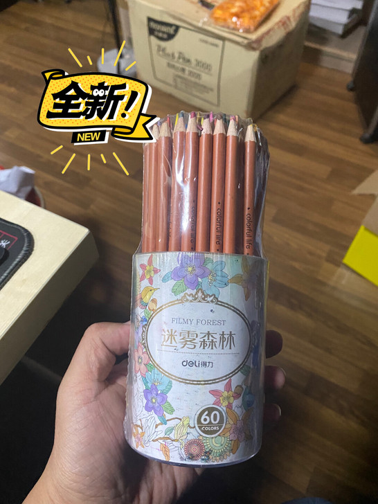 得力60色彩色铅笔处理了（全新）