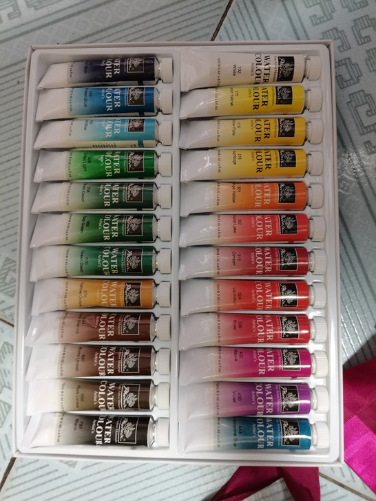 Phoenix24色水彩颜料,大卫水彩本,...