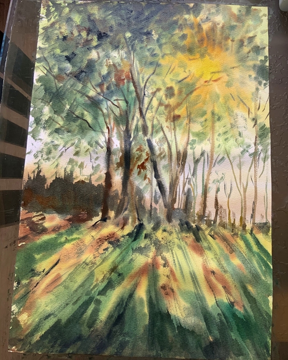 水彩画作品4k85可定制16k8k4k