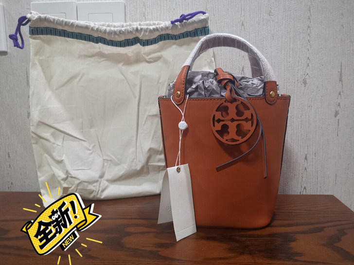 全新闲置T.B水桶焦糖色小号！