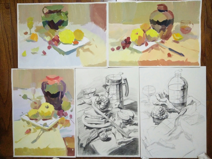 低价出一些画室的学生作品