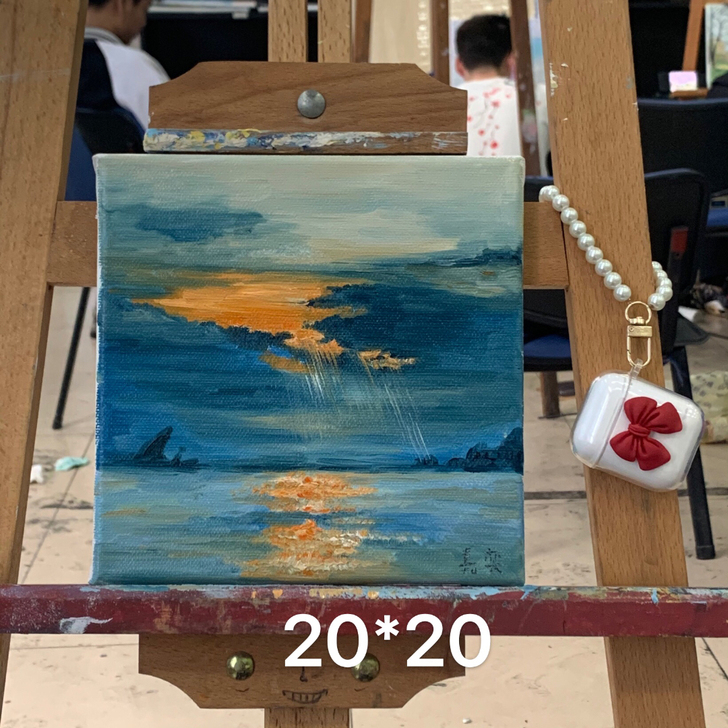 转手自己的作品 油画 可以当装饰画!!可...