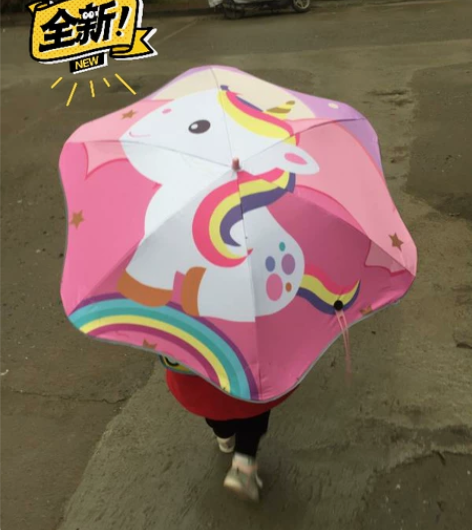 全新圆角儿童雨伞女宝宝安全儿童伞男大童小学...