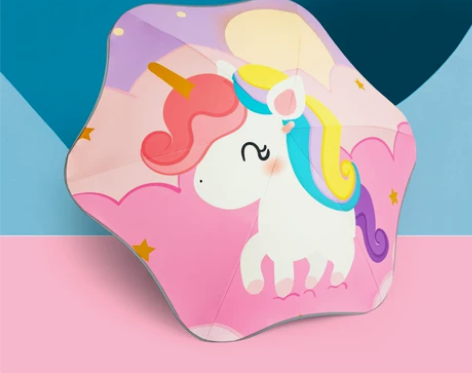 【狂欢价】防晒儿童雨伞男女圆角防戳长柄小学...