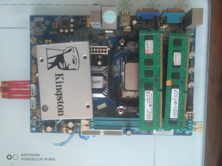 昂达主板AMD640cpu金士顿8G内存金...