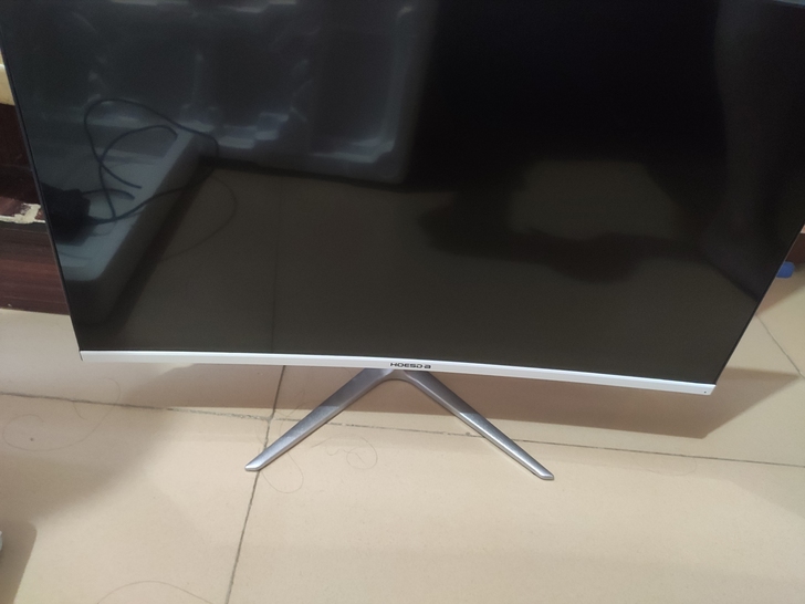 HOESDA24英寸电脑曲面显示器75hz...