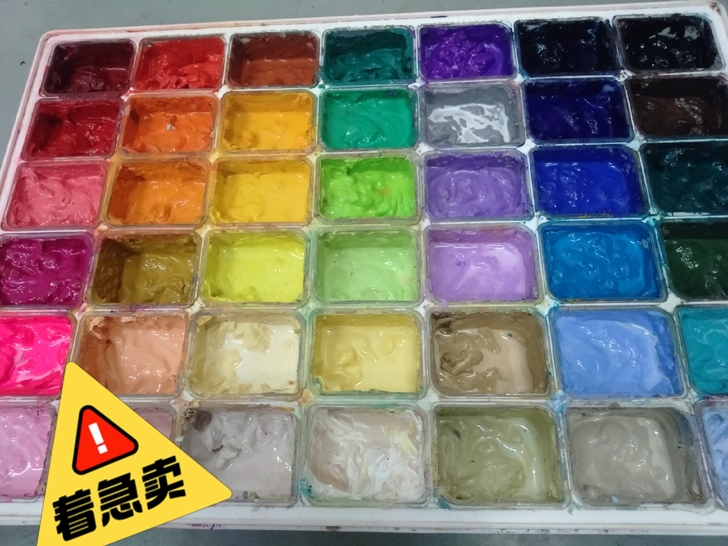 米娅42色80ml,水粉颜料套盒,个别颜料...