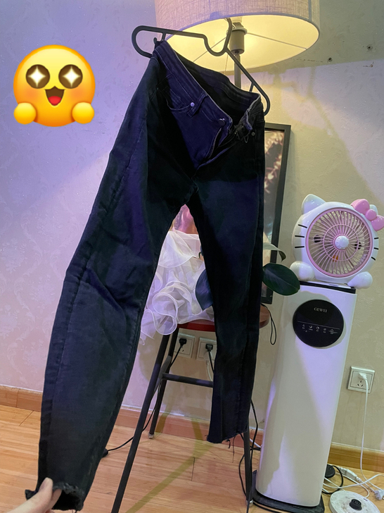 黑色牛仔裤 版型超级好！！！！