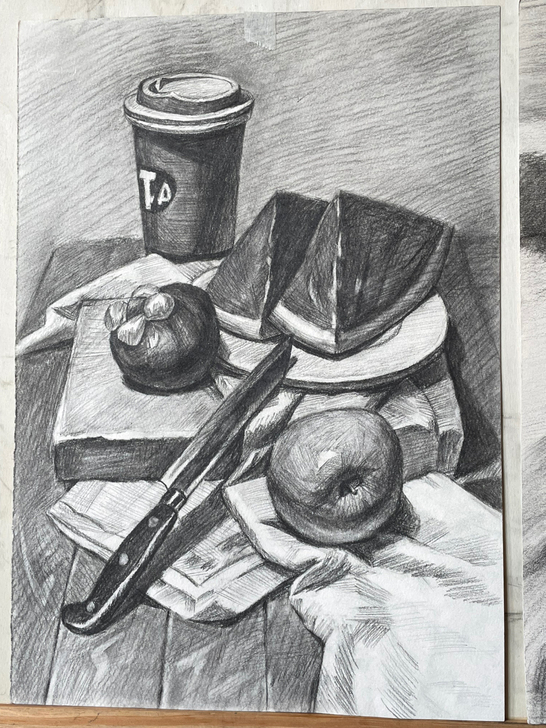 静物素描成品出售