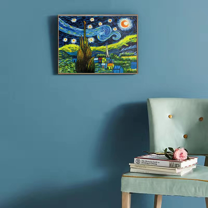 梵高手绘油画挂画壁画装饰画系列作品临摹星空...