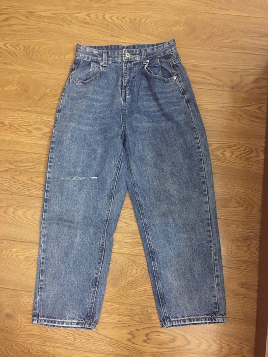 高腰阔腿牛仔裤全新105斤以内28包邮