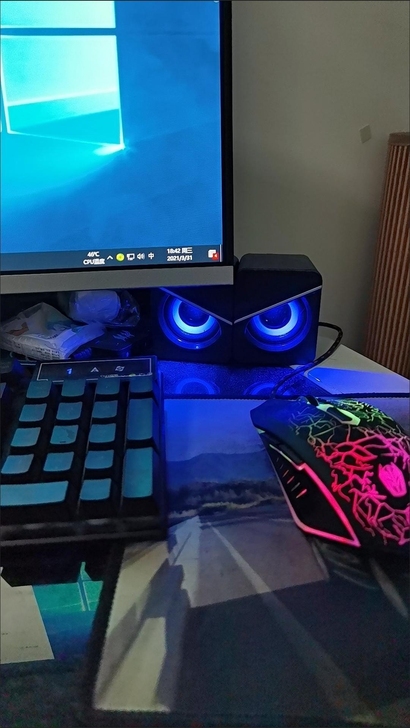 暗夜精灵电脑音响小音箱低音炮家用笔记本台式...