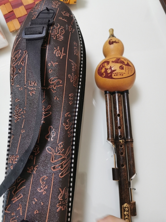 云南买的葫芦丝，附庸风雅买回来，不会吹。