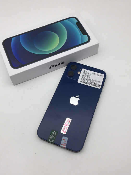 iPhone12蓝色充电少电池100 苹果...
