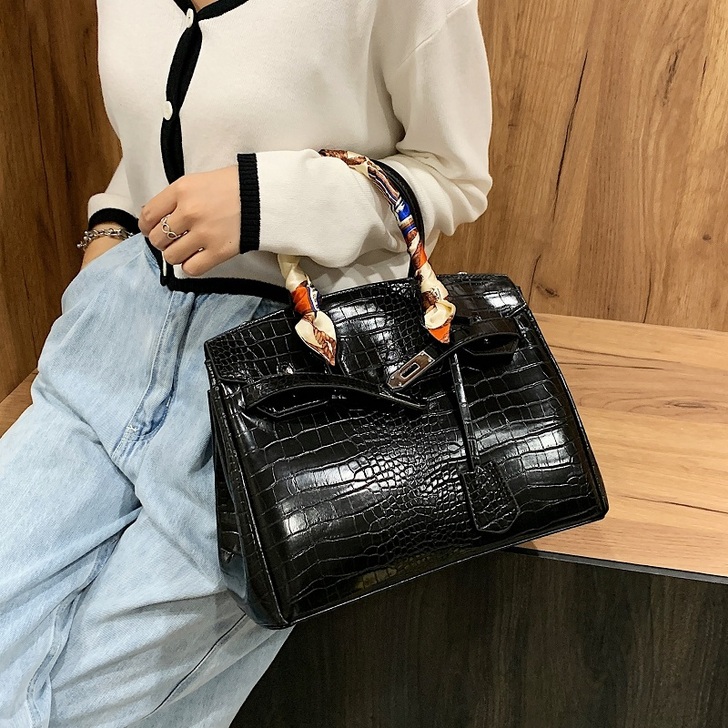 法国质感女包铂金包2021新款潮百搭大容量...