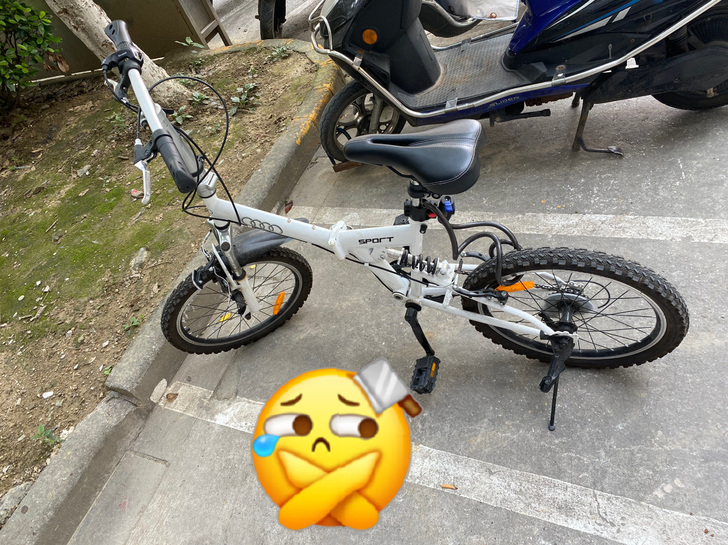 奥迪变速自行车,有个脚蹬坏了,低价200出...