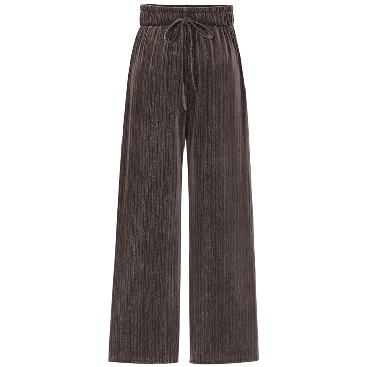 MG小象休闲裤女2020春季新款高腰宽松直...