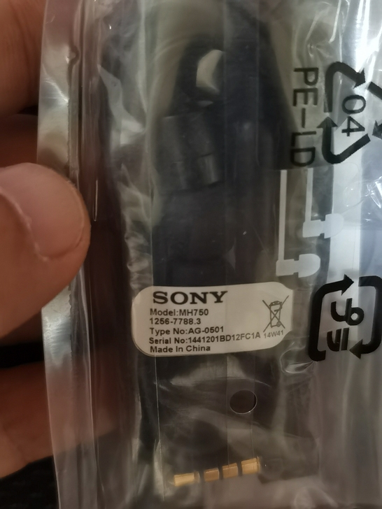 索尼MH750耳机,黑色,维修站存货,(可...