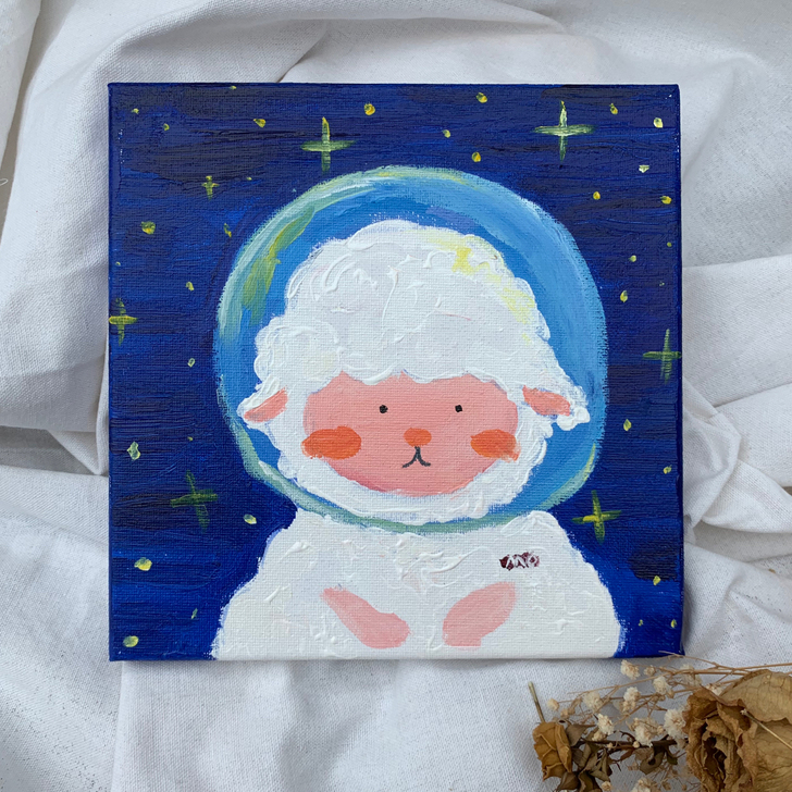 可以买我的画吗？纯手绘装饰画丙烯画作品油画...