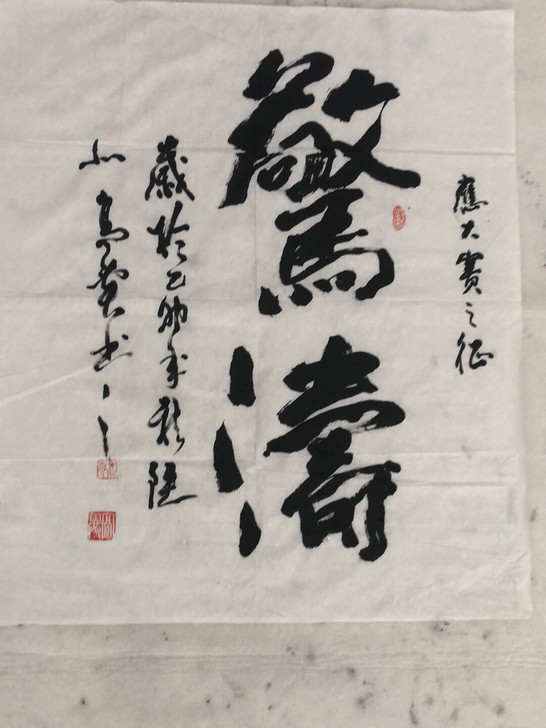 书法宣纸未装裱自编号z55参赛作品