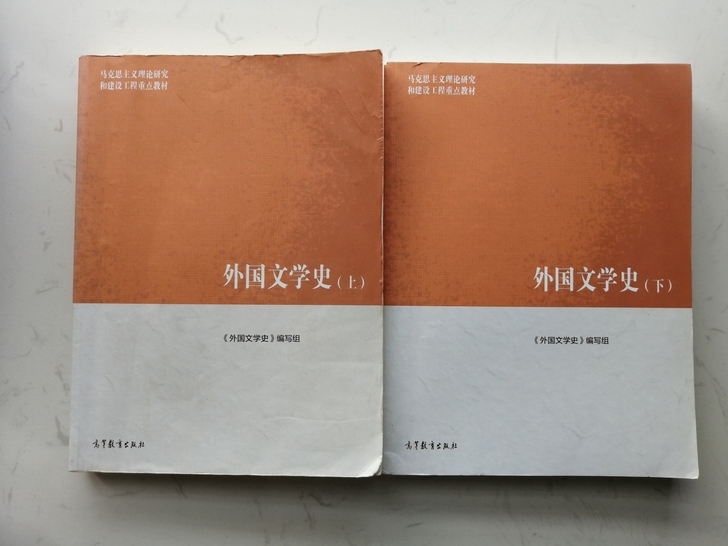 外国文学史第一版，正版，主编聂珍钊。上册8...