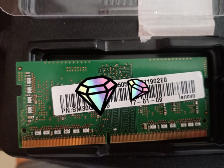 联想电脑拆下来的内存条，4g，DDR4，2...