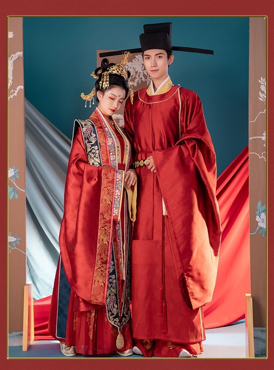 可租可售重回汉唐子衿子佩原创汉服宋制婚服男...