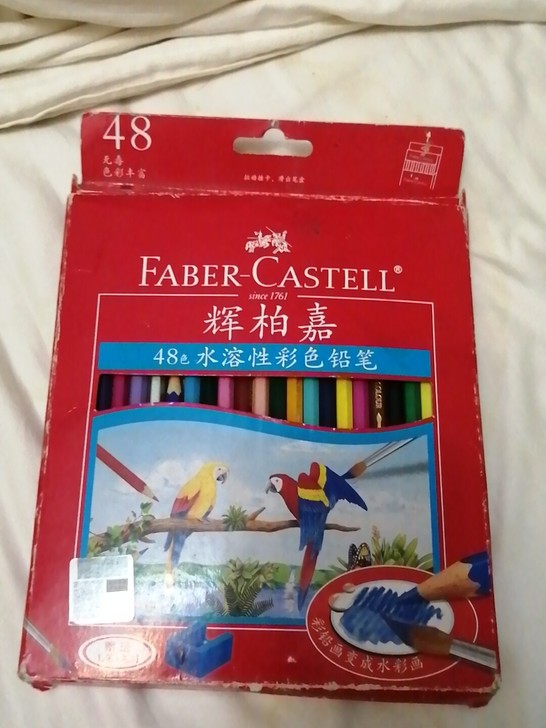 辉柏嘉48色水溶性彩色铅笔