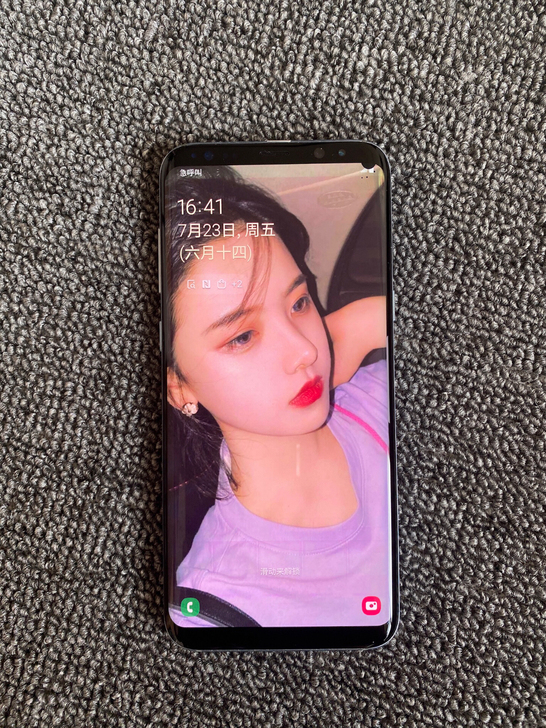 几乎完美三星s8+曲屏手机，国行双卡，3网...