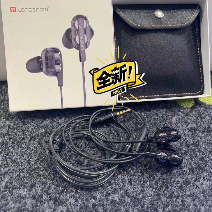 兰士顿 D4耳机入耳式有线降噪隔音