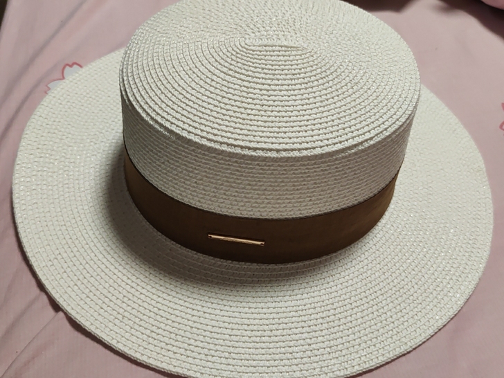 草帽，英伦风，平顶礼帽，一次都没戴过，实在...