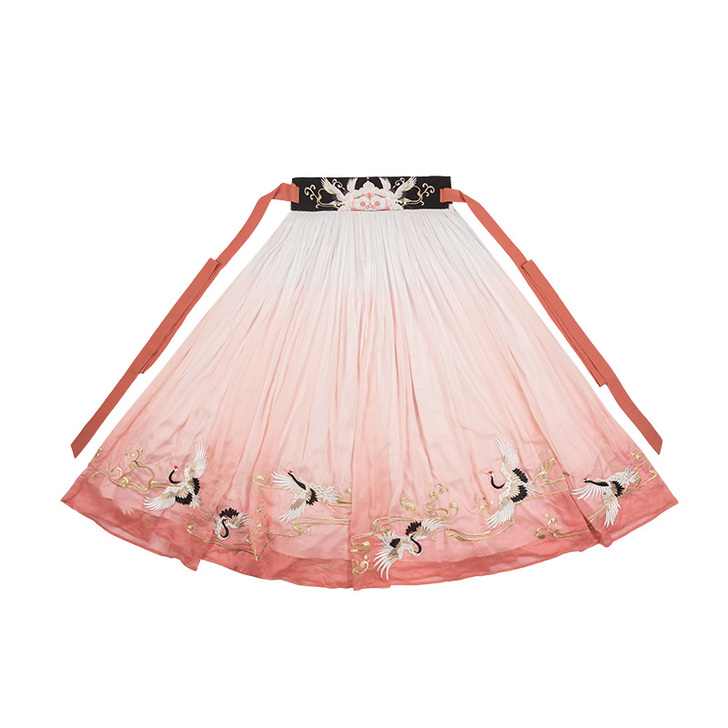 汉尚华莲灵语鹤原创汉服女仙鹤刺绣对襟上襦6...