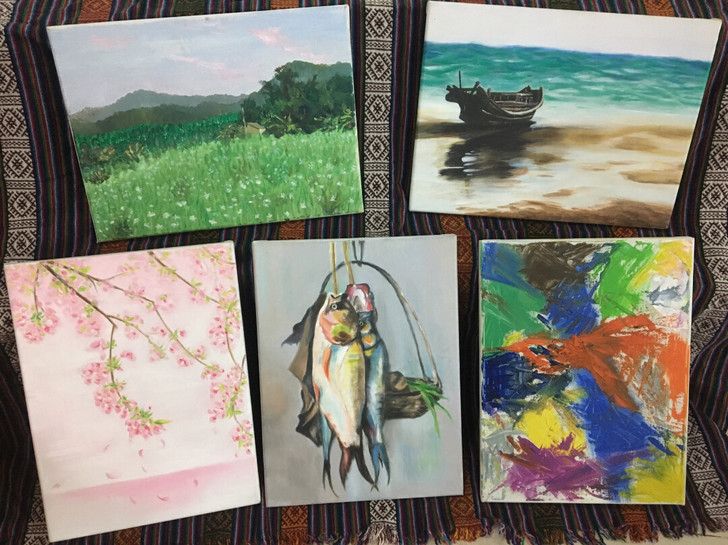 现货特价纯手绘油画作品家居装饰背景墙书房玄关