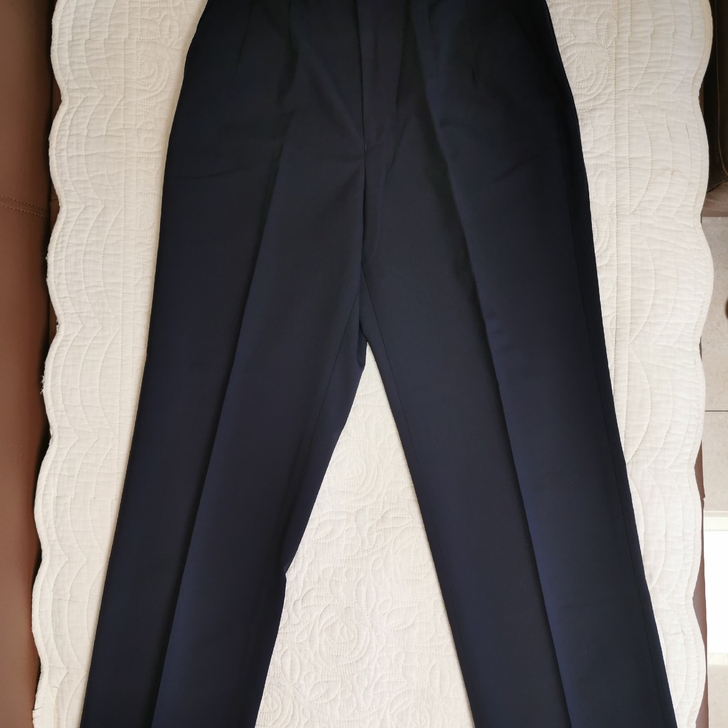 深蓝色工作服裤子，全新，女款，裤长90，腰...