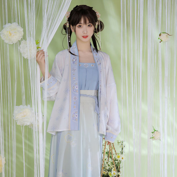 【出】池夏 初见:明澜 宋制飞机袖短衫吊带...