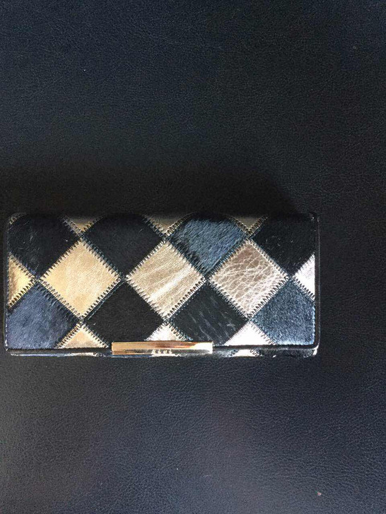 真皮长款女士钱包真皮钱包包邮材质：外部马毛...