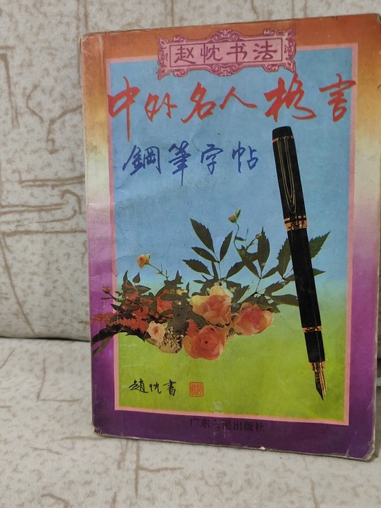 老字帖，中外名人格言钢笔字帖，赵忱书，八成...