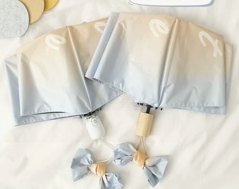 破晓~蓝橙渐变色全自动ins雨伞女晴雨两用...