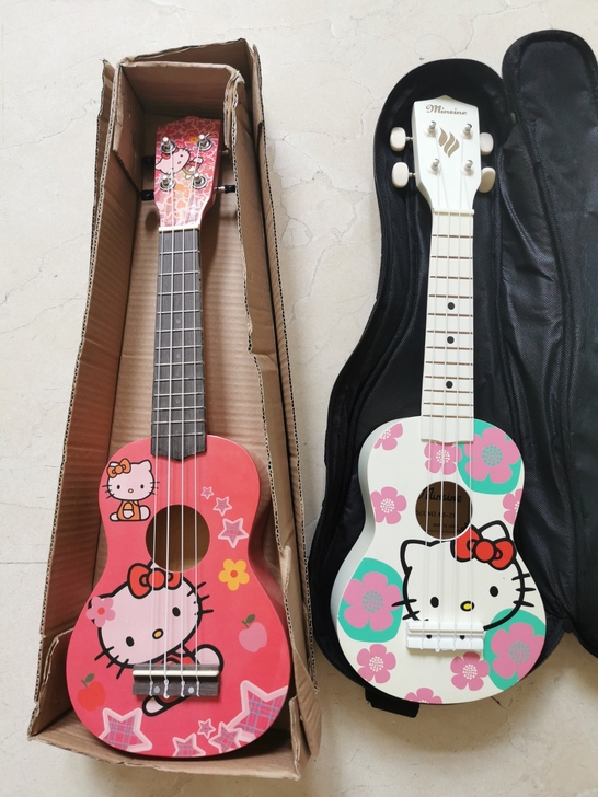 木制尤克里里4弦，儿童玩具，全新，不包邮不...