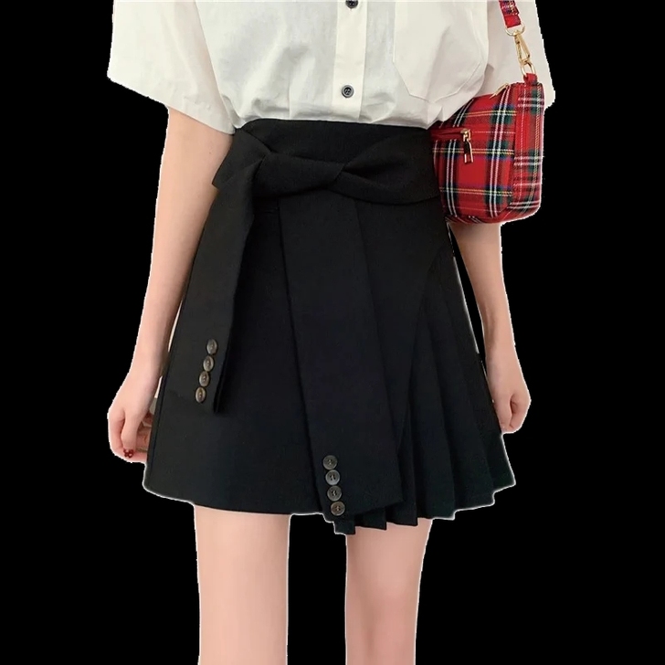 全新黑色半裙，L号，平时穿27码28码可穿...