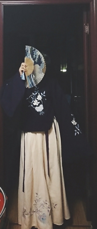 汉尚华莲汉服，一次未穿过。