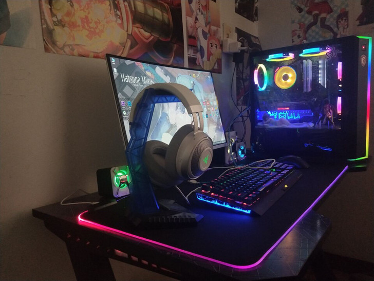 【外贸清仓】发光鼠标垫超大游戏电竞rgb桌...