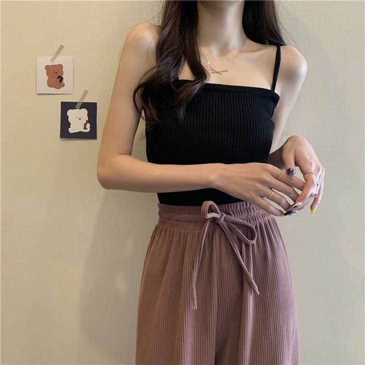 【两件装】夏季韩版修身显瘦小吊带背心女百搭...